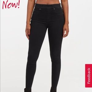 Spanx denim! Lifts the bum , flattens tummy